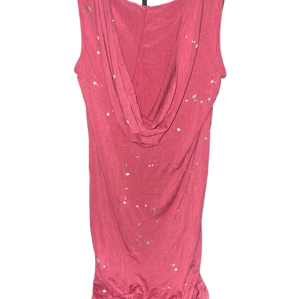 POL Pink Sleeveless Top with White & Gray Splatter Design - Picture 2 of 2